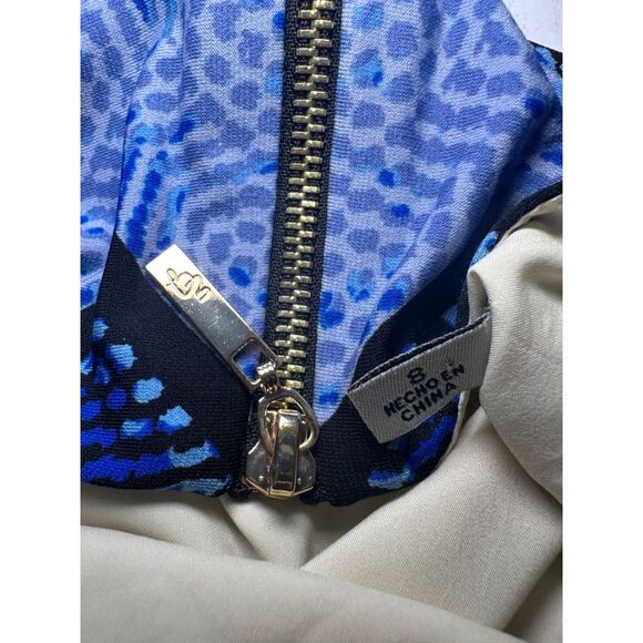 Eliza J‎ Shift Dress NWT Size 8 Bell sleeves Chevron Retro - Picture 12 of 13